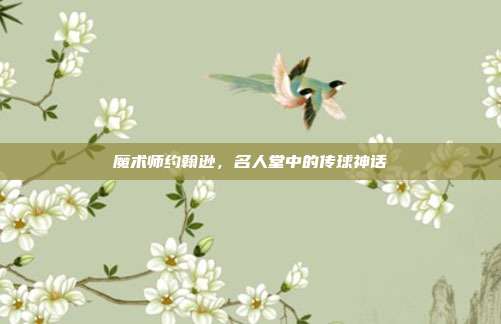 魔术师约翰逊，名人堂中的传球神话  第1张